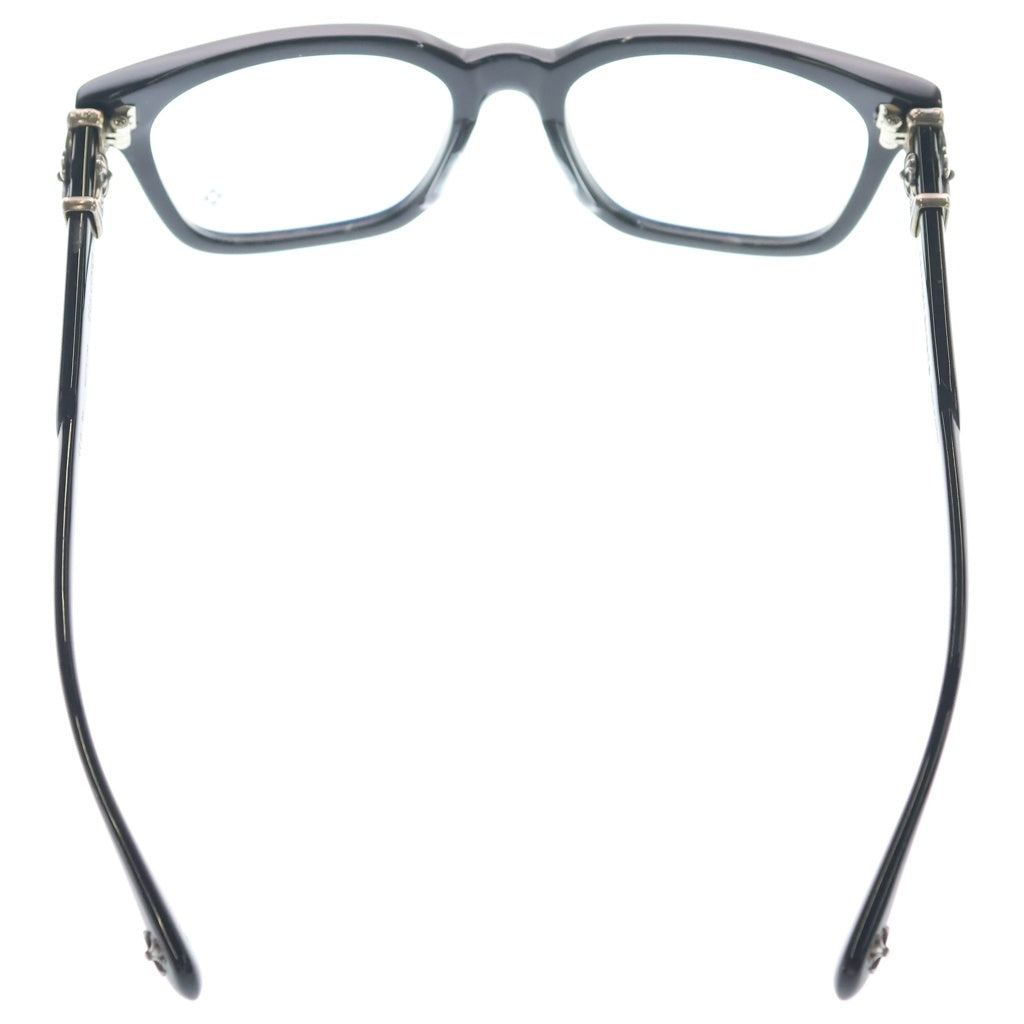 CHROME HEARTS(クロムハーツ) COX UCKER コックサッカー CHクロステンプル ウェリントンメガネ アイウェア ブラック/シルバー