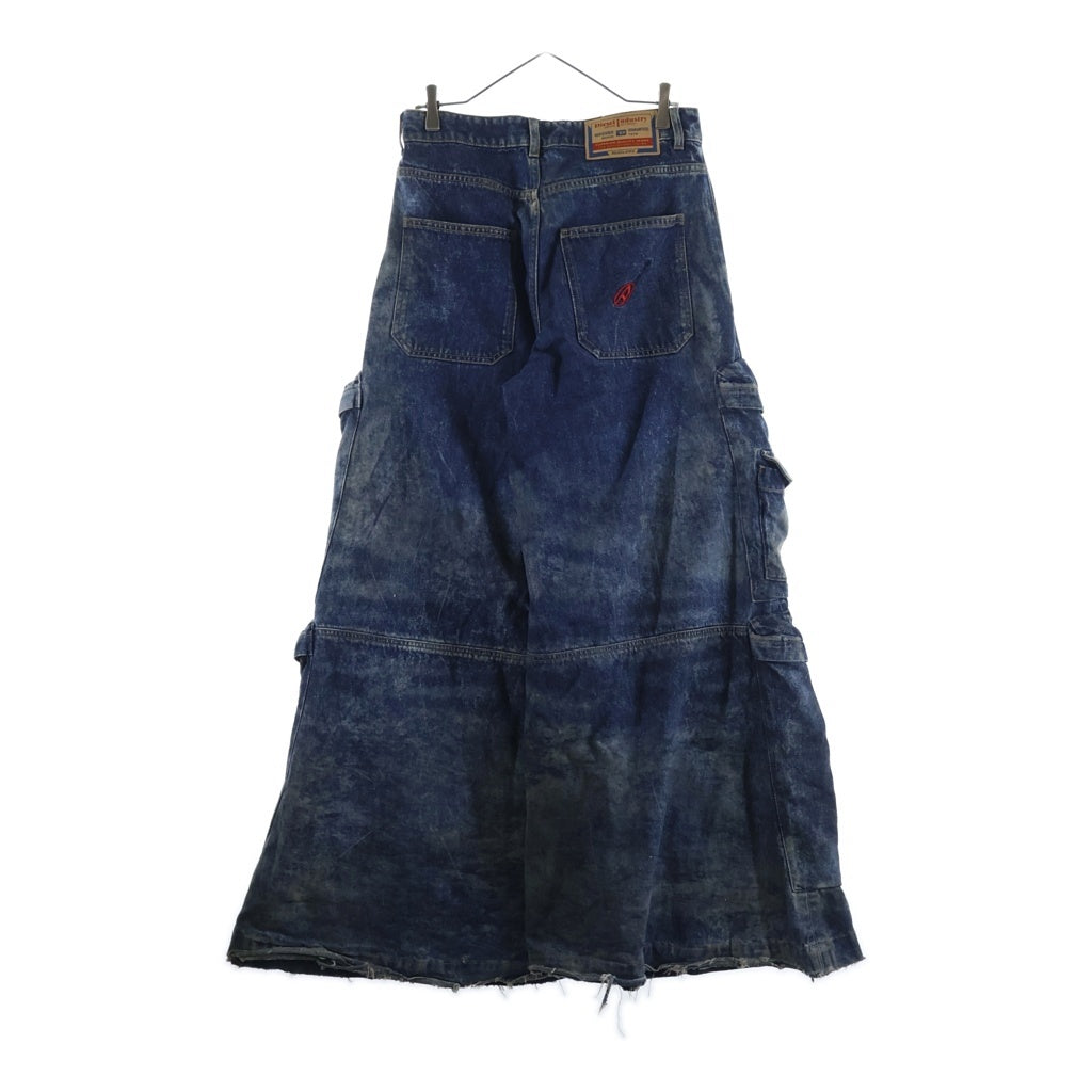 DIESEL(ディーゼル) D-GIAPPO CARGO ボタンダウン フレアカーゴパンツ インディゴ レディース A17717 0DBCW