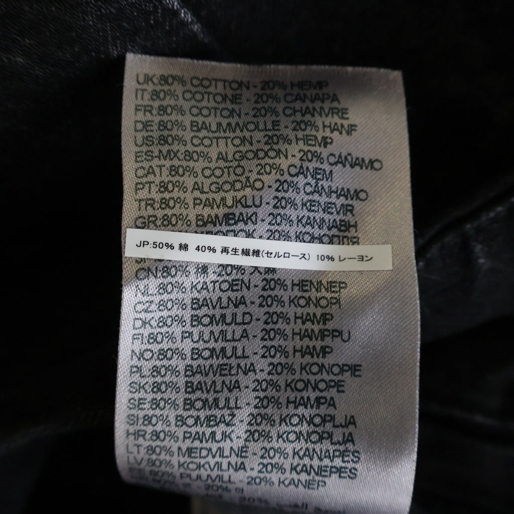 DIESEL(ディーゼル) D-ABERDEEN ノーカラー フロントポケット ウォッシュド加工 ジャケット レディース