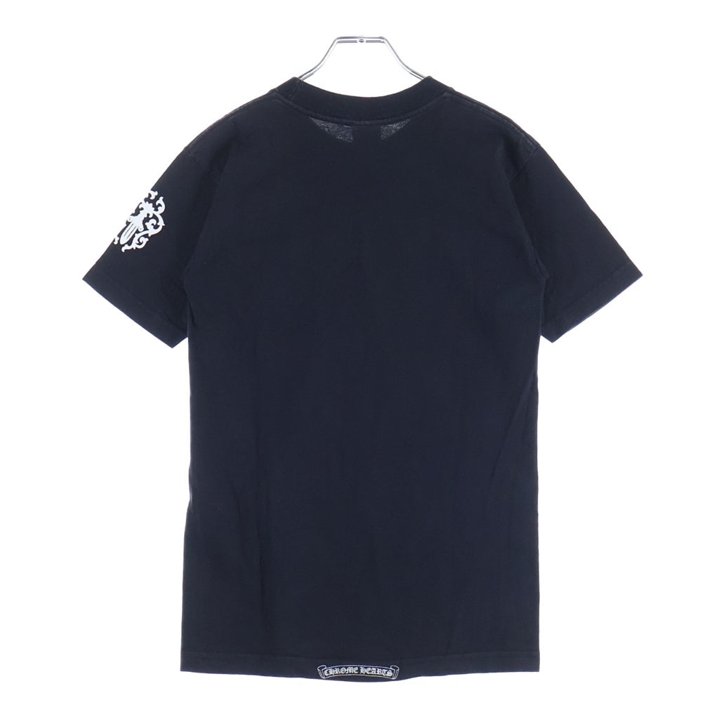 CHROME HEARTS(クロムハーツ) OLD Vine Dagger Tee オールド ヴァインダガーTシャツ 袖ダガープリント ポケット クルーネック半袖Tシャツ カットソー ブラック