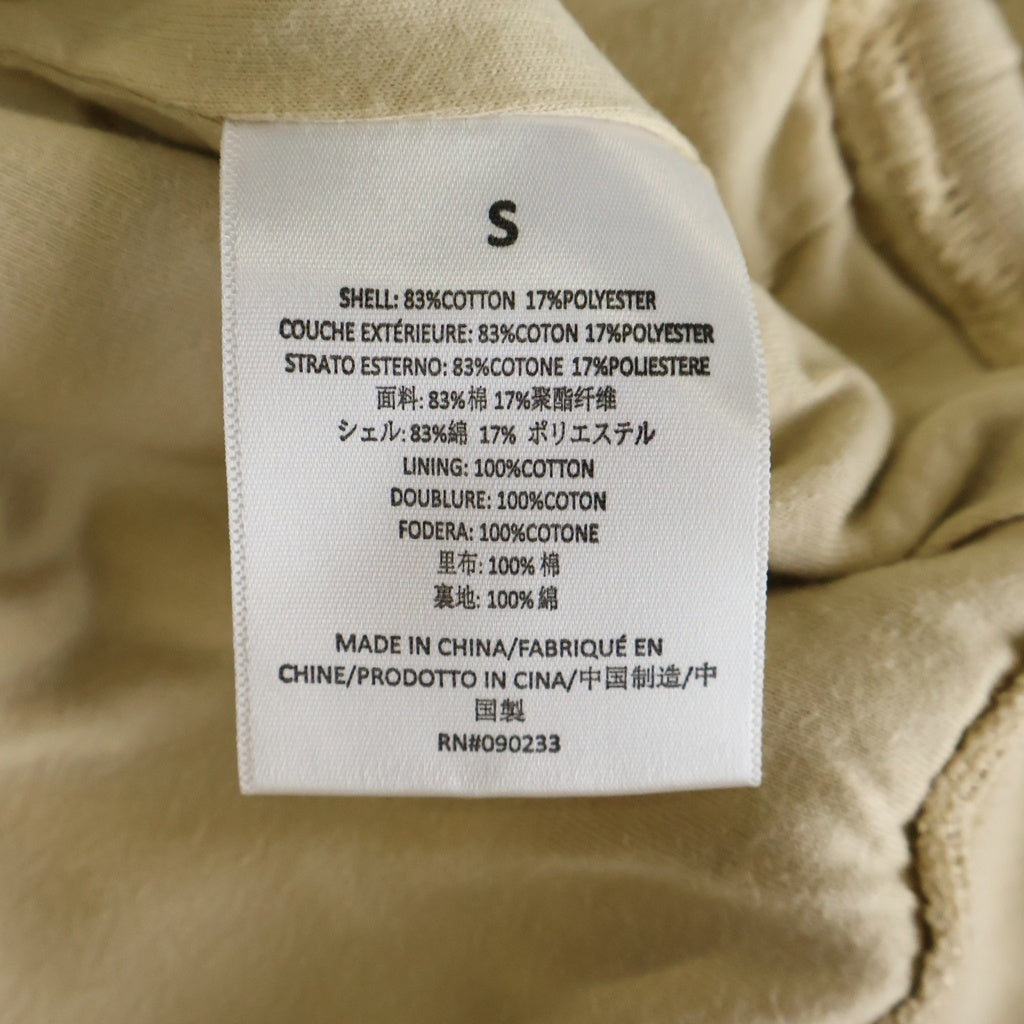 FEAR OF GOD ESSENTIALS(フィアオブゴッド エッセンシャルズ) モックネックワッフルショートスリーブスウェットシャツ ハーフスリーブトレーナー ベージュ