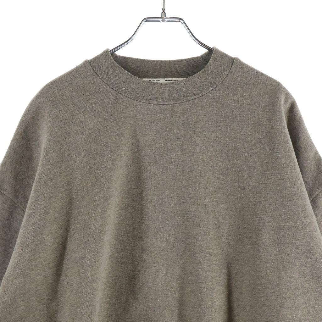 FEAR OF GOD ESSENTIALS(フィアオブゴッド エッセンシャルズ) Rubber Logo Crewneck Sweatshirts ラバーロゴクルーネックスウェットシャツ トレーナー ブラウン