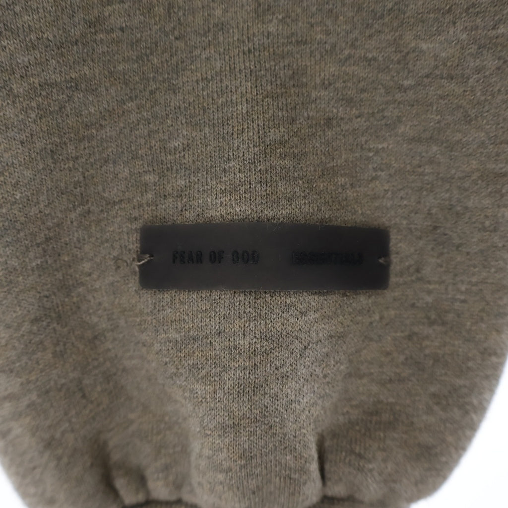 FEAR OF GOD ESSENTIALS(フィアオブゴッド エッセンシャルズ) Rubber Logo Crewneck Sweatshirts ラバーロゴクルーネックスウェットシャツ トレーナー ブラウン