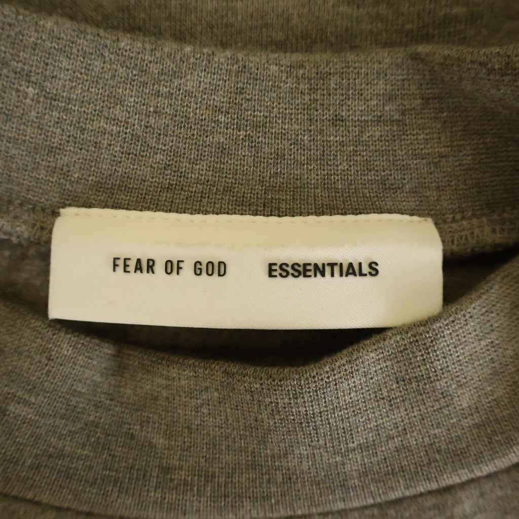FEAR OF GOD ESSENTIALS(フィアオブゴッド エッセンシャルズ) Rubber Logo Crewneck Sweatshirts ラバーロゴクルーネックスウェットシャツ トレーナー ブラウン