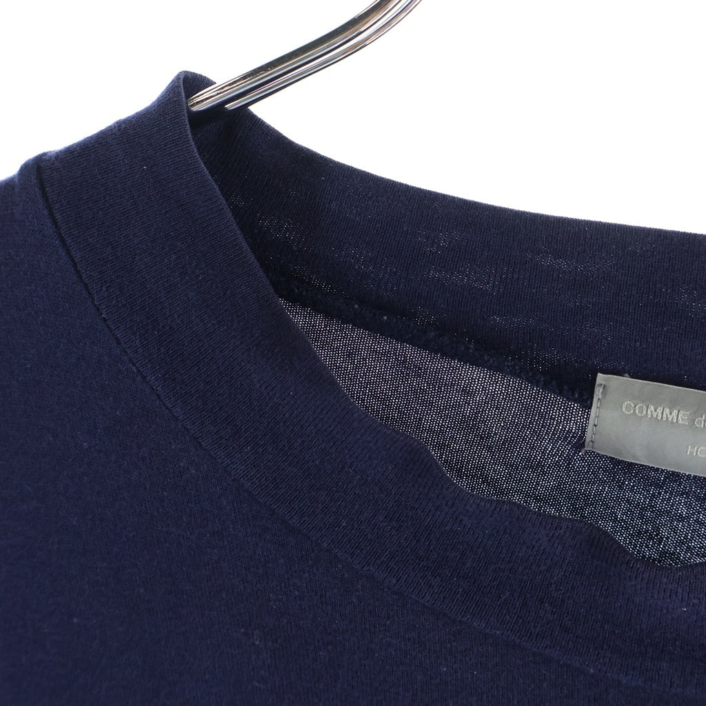 COMME des GARCONS HOMME(コムデギャルソンオム) 90S 田中オム フロントプリント 長袖Tシャツ カットソー ネイビー HT-040130