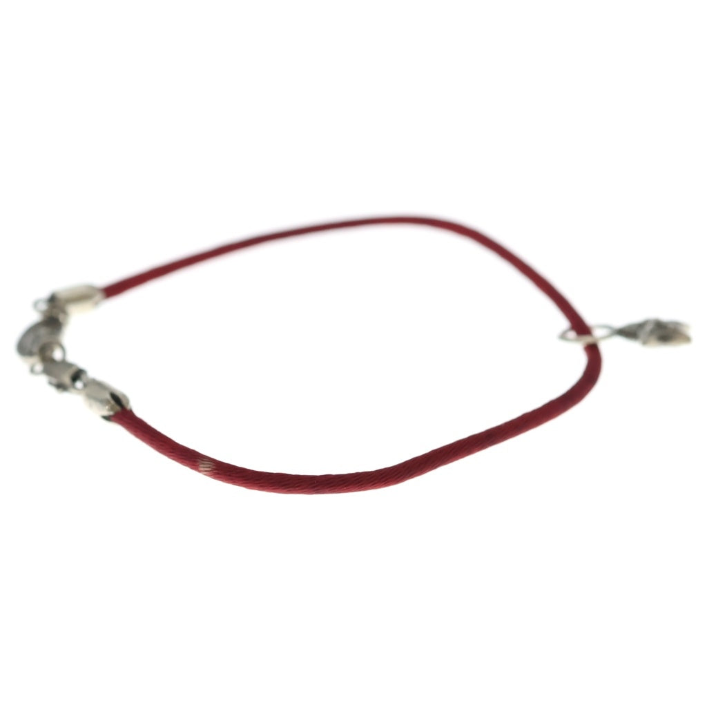 CHROME HEARTS(クロムハーツ) KZ BRACELET STAR スタースタック ブレスレット シルバー/レッド