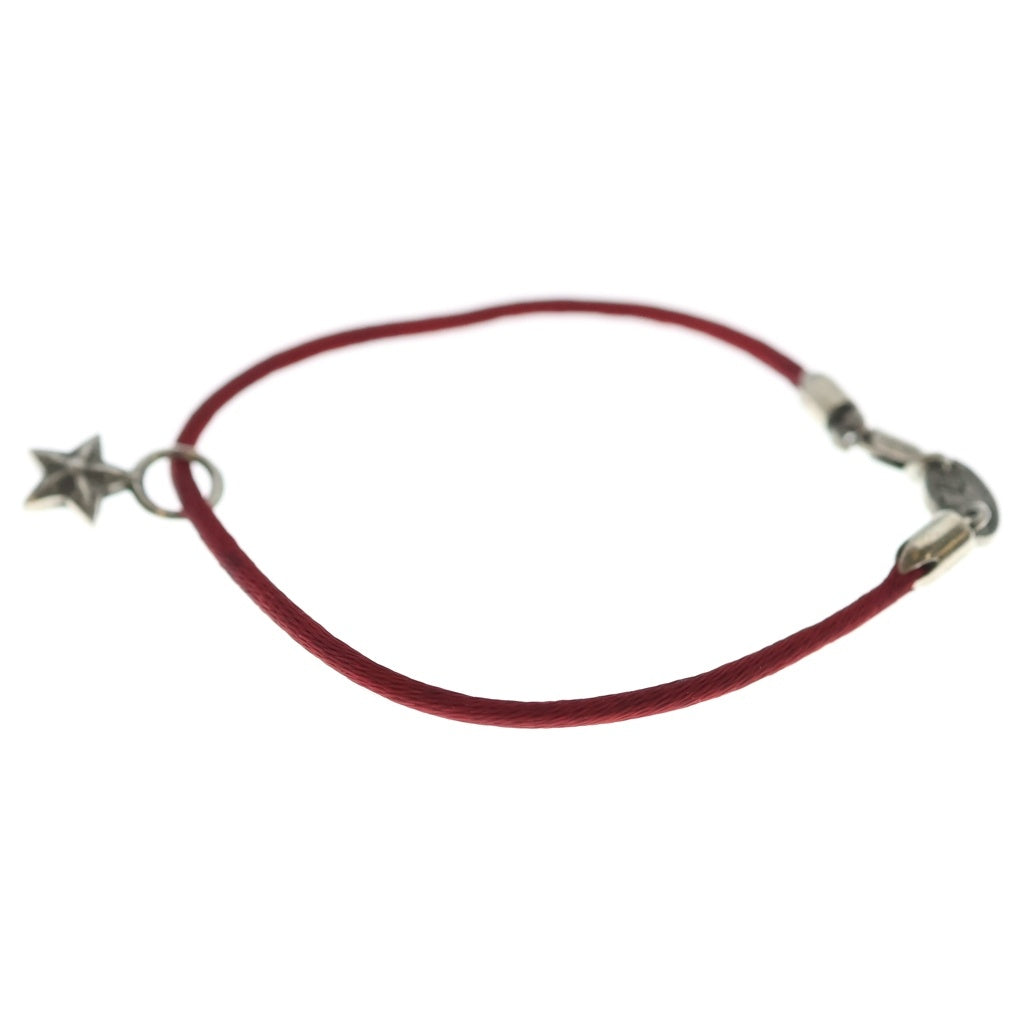 CHROME HEARTS(クロムハーツ) KZ BRACELET STAR スタースタック ブレスレット シルバー/レッド
