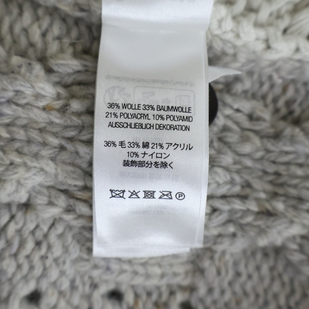 SUPREME(シュプリーム) 23AW Cable Knit Cardigan パッチワーク ケーブルニット アイボリー