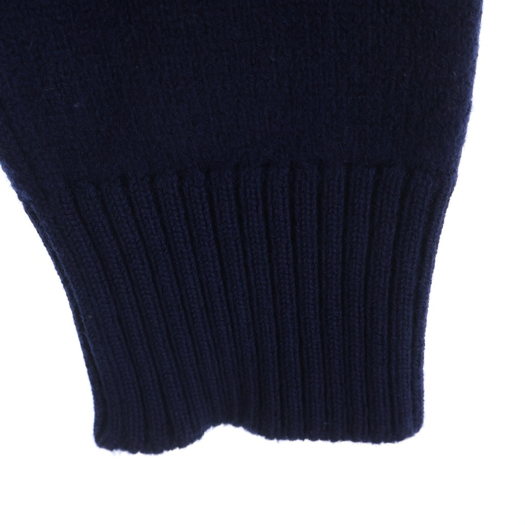 ami(アミ) CREW NECK SWEATER ロゴデザイン クルーネック ニットセーター ネイビー UKS002.018 00412