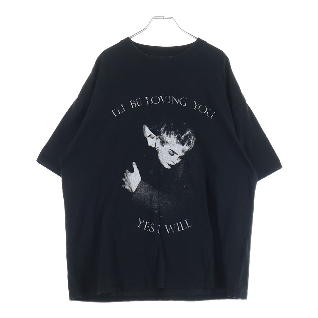 KAMIYA(カミヤ) 26SS LOVING T-shirt ラヴィングTシャツ フロントプリントクルーネック半袖Tシャツ カットソー G16TS095 ブラック
