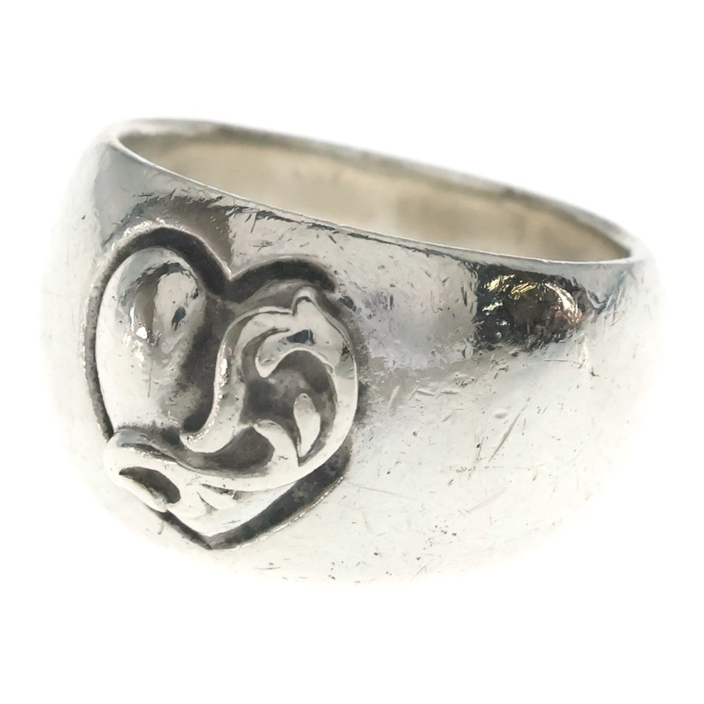 CHROME HEARTS(クロムハーツ) HEART IN BAND ハートインバンドリング シルバー