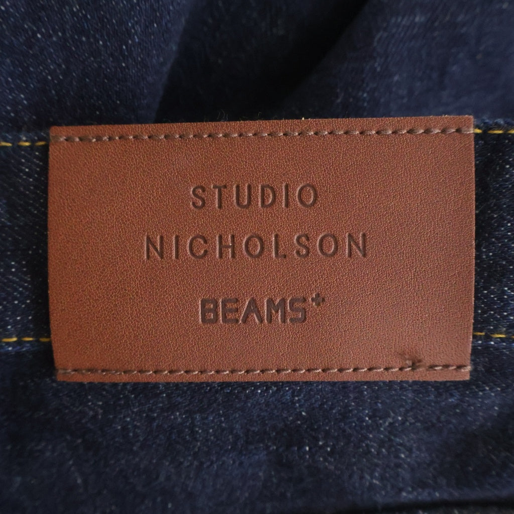 BEAMS+(ビームスプラス) ×STUDIO NICHOLSON HOLLY DENIM JEAN ×スタジオニコルソン ホーリー デニム ジーンズ 38-21-0073-791 インディゴ
