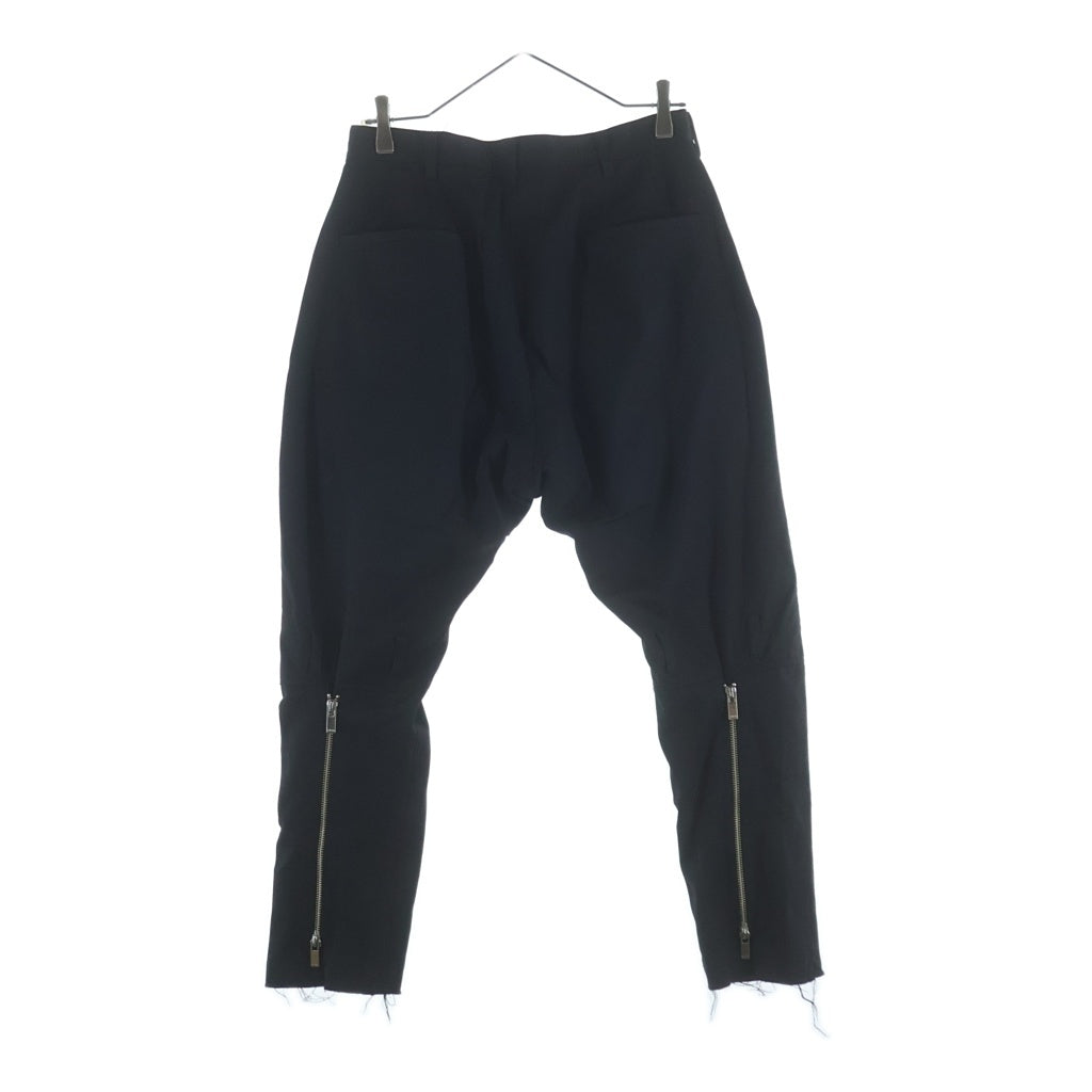 sulvam(サルバム) Classic Bandage Pants クラシック ボンテージ ベルト付き ジップデザイン パンツ ブラック SQ-P52-100