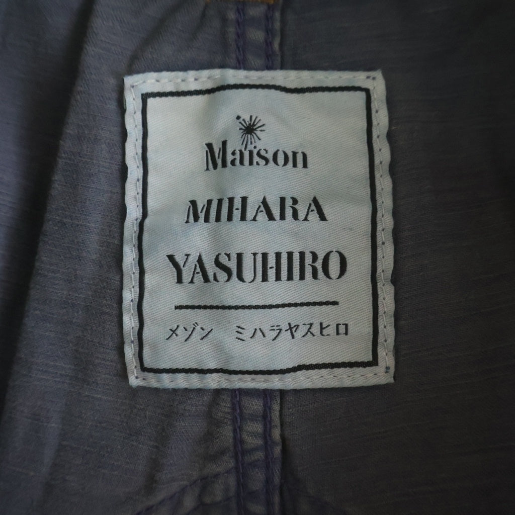 MAISON MIHARAYASUHIRO(メゾンミハラヤスヒロ) 21SS Half Military Denim Pants ハーフ ミリタリー カーゴ パンツ ダメージ加工 インディゴ A06PT021