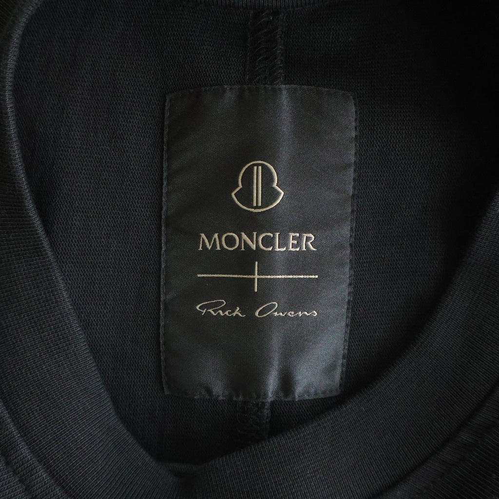 Rick Owens(リックオウエンス) 26SS ×MONCLER JUMBO モンクレール ジャンボ 半袖Tシャツ カットソー ブラック L109N8C00004