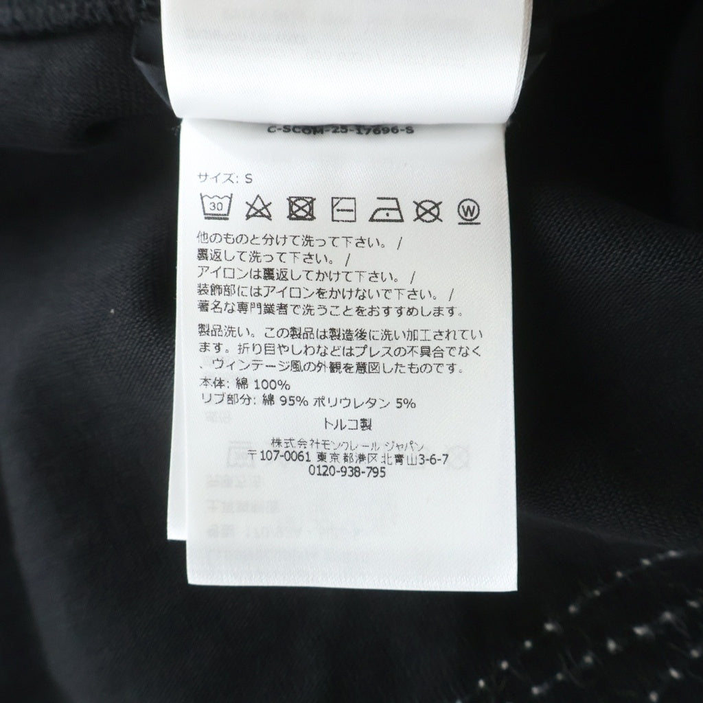 Rick Owens(リックオウエンス) 26SS ×MONCLER JUMBO モンクレール ジャンボ 半袖Tシャツ カットソー ブラック L109N8C00004