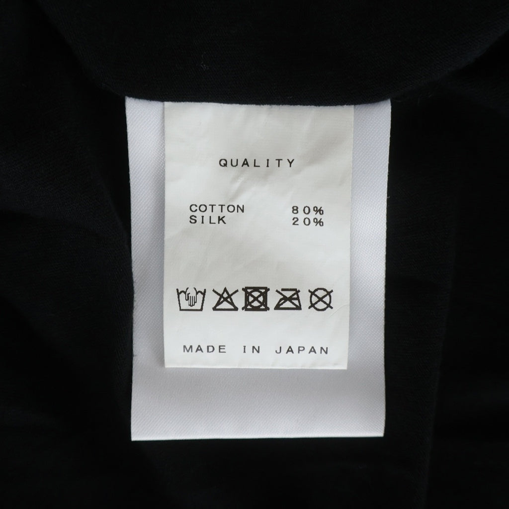 JULIUS(ユリウス) Numinous Print Over Top フロントプリント 半袖Tシャツ カットソー ブラック 927CPM3
