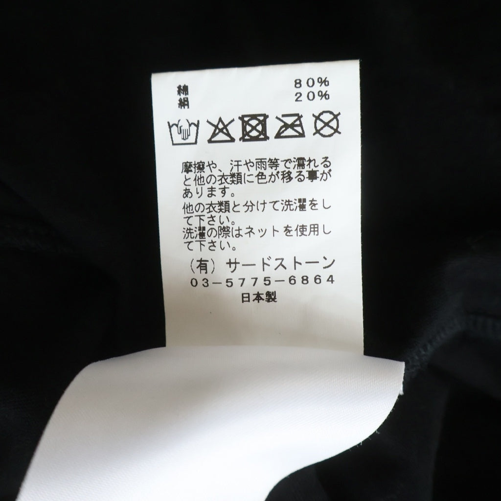 JULIUS(ユリウス) Numinous Print Over Top フロントプリント 半袖Tシャツ カットソー ブラック 927CPM3