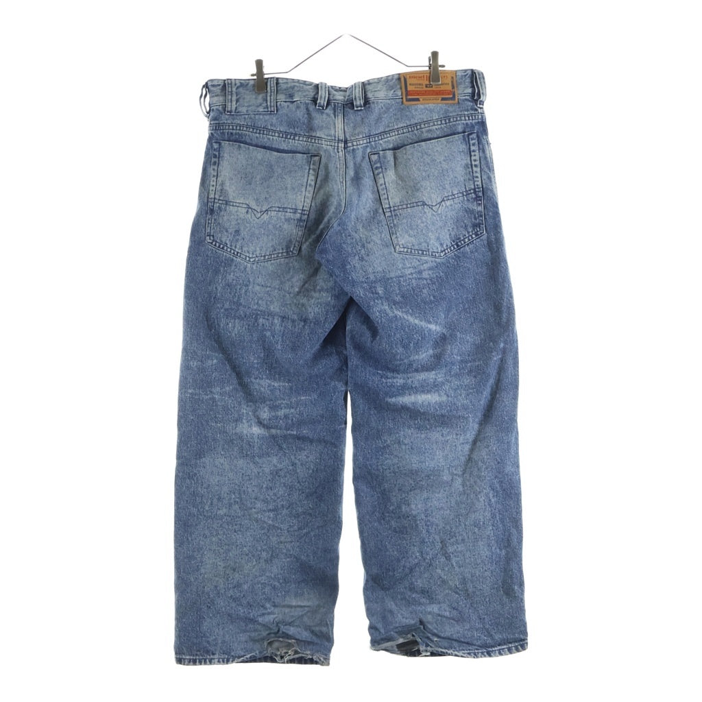 DIESEL(ディーゼル) D-ENI-M-FSH3 ハイウエストリラックスフィット デニム パンツ インディゴ A21647