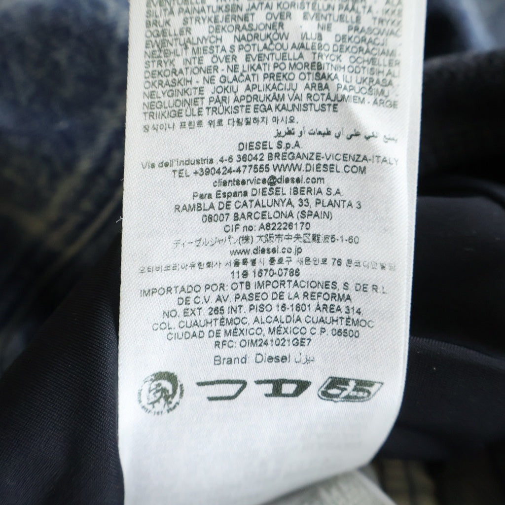 DIESEL(ディーゼル) D-ENI-M-FSH3 ハイウエストリラックスフィット デニム パンツ インディゴ A21647
