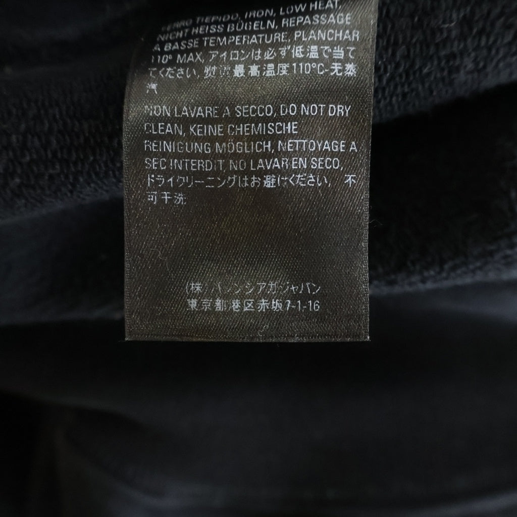 BALENCIAGA(バレンシアガ) フロントロゴプリント モックネック スウェット トレーナー ブラック 652981 TIVA2