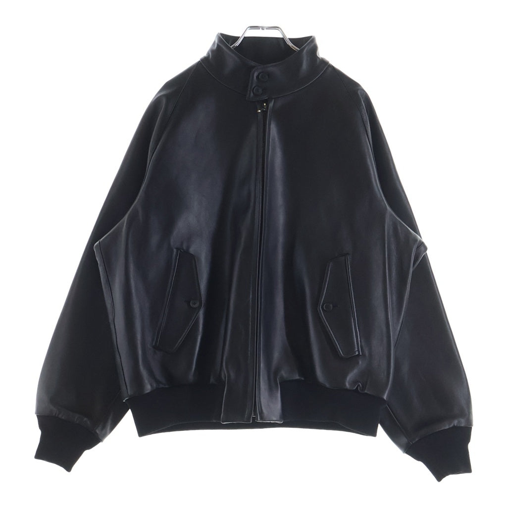 A.PRESSE(アプレッセ) Leather Harrington Jacket レザー ハリントン ジャケット アウター BSMA6-25AAP0105 ブラック