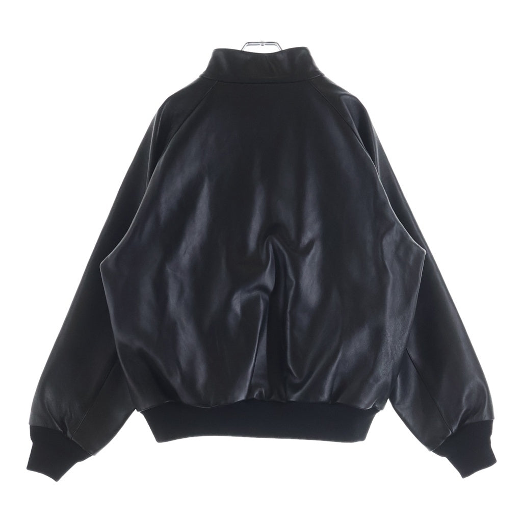 A.PRESSE(アプレッセ) Leather Harrington Jacket レザー ハリントン ジャケット アウター BSMA6-25AAP0105 ブラック