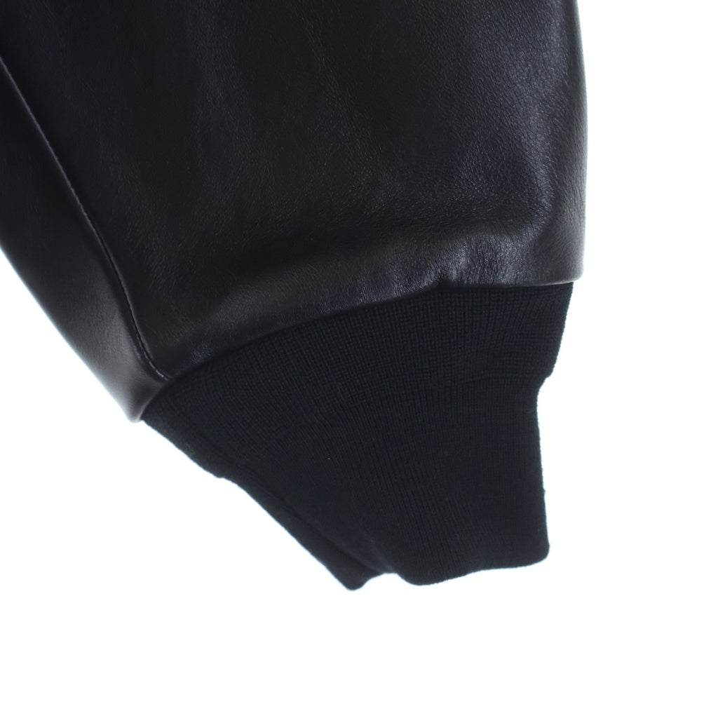 A.PRESSE(アプレッセ) Leather Harrington Jacket レザー ハリントン ジャケット アウター BSMA6-25AAP0105 ブラック