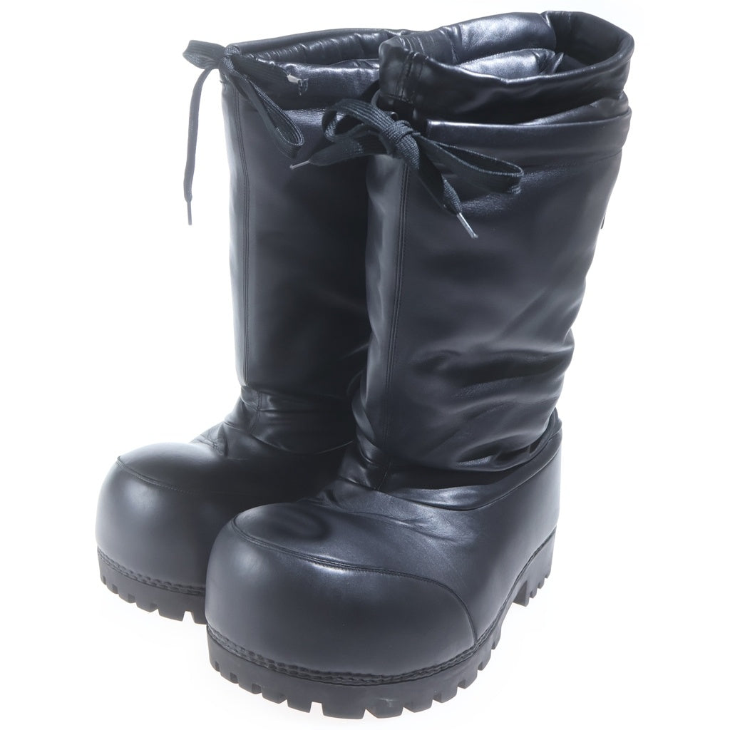 BALENCIAGA(バレンシアガ) Skiwear Akaska High Boots スキーウェア アラスカハイブーツ パデットロングレザーブーツ ブラック -