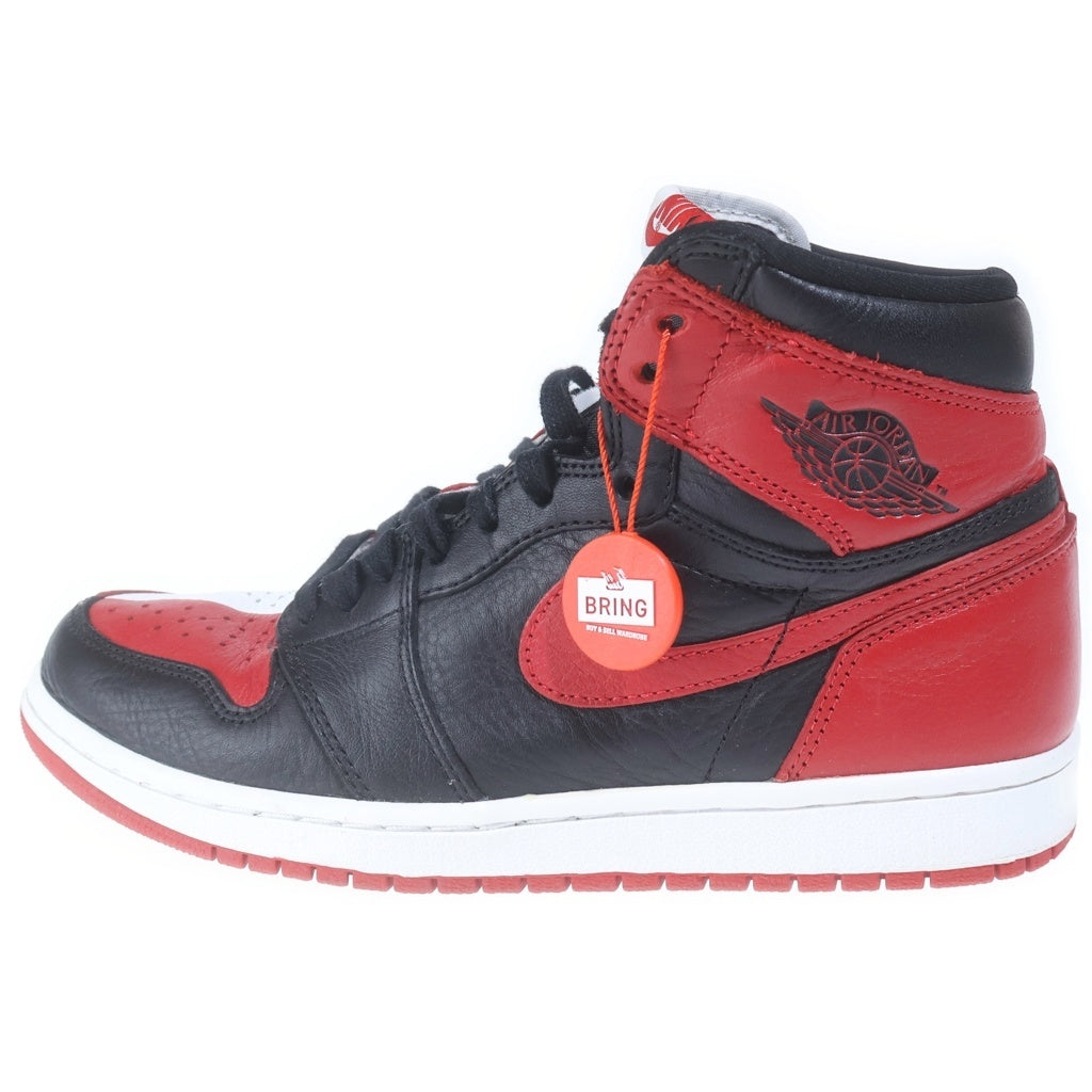 NIKE(ナイキ) AIR JORDAN 1 RETRO HIGH OG NRG HOMAGE TO HOME エアジョーダン1 オマージュトゥホーム ハイカットスニーカー ブラック/レッド US8/26cm 861428-061
