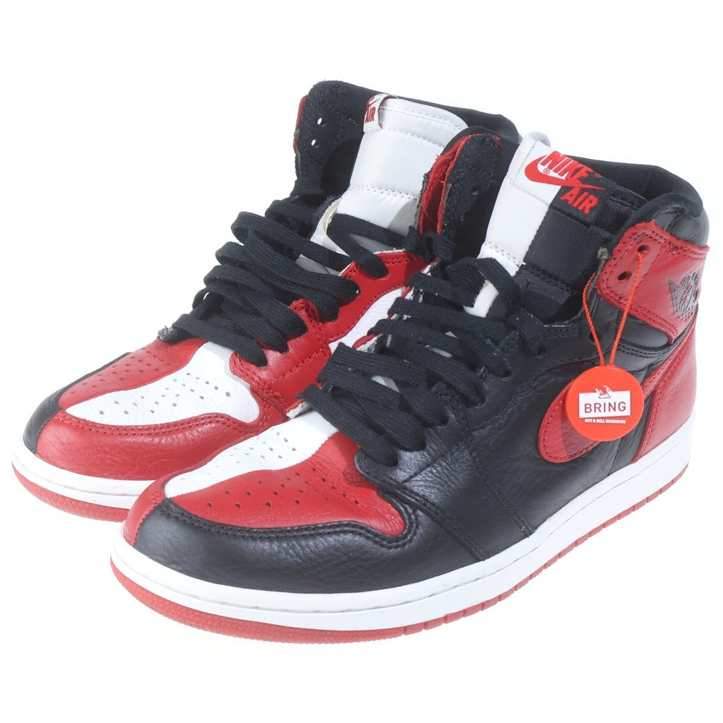 NIKE(ナイキ) AIR JORDAN 1 RETRO HIGH OG NRG HOMAGE TO HOME エアジョーダン1 オマージュトゥホーム ハイカットスニーカー ブラック/レッド US8/26cm 861428-061