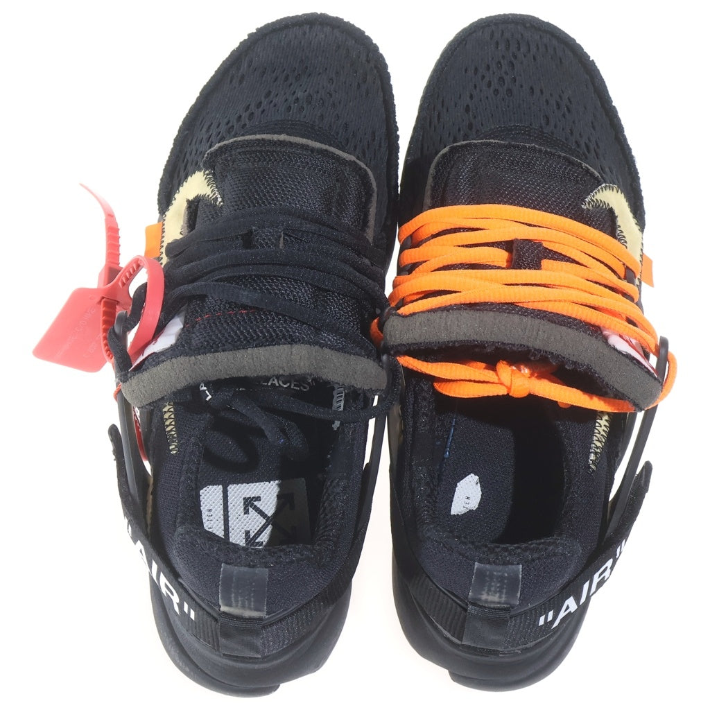 NIKE(ナイキ) ×OFF-WHITE AIR PRESTO AA3830-002 オフホワイト エアプレスト ローカットスニーカー US8/26.0cm ブラック