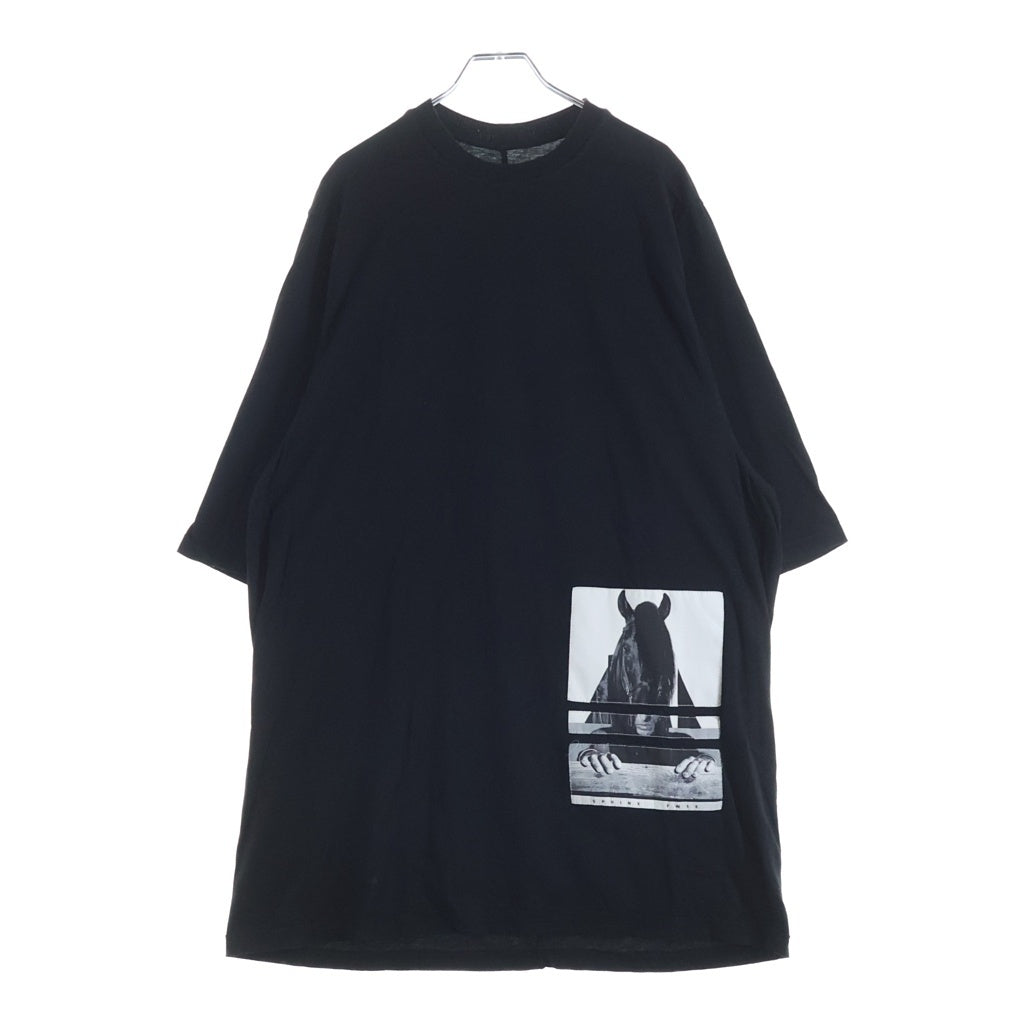 DRKSHDW(ダークシャドウ) 15AW Jumbo Tee SPHINX ジャンボ 半袖Tシャツ カットソー ブラック DU15F5254-RPAT DU15F5254-RPAT