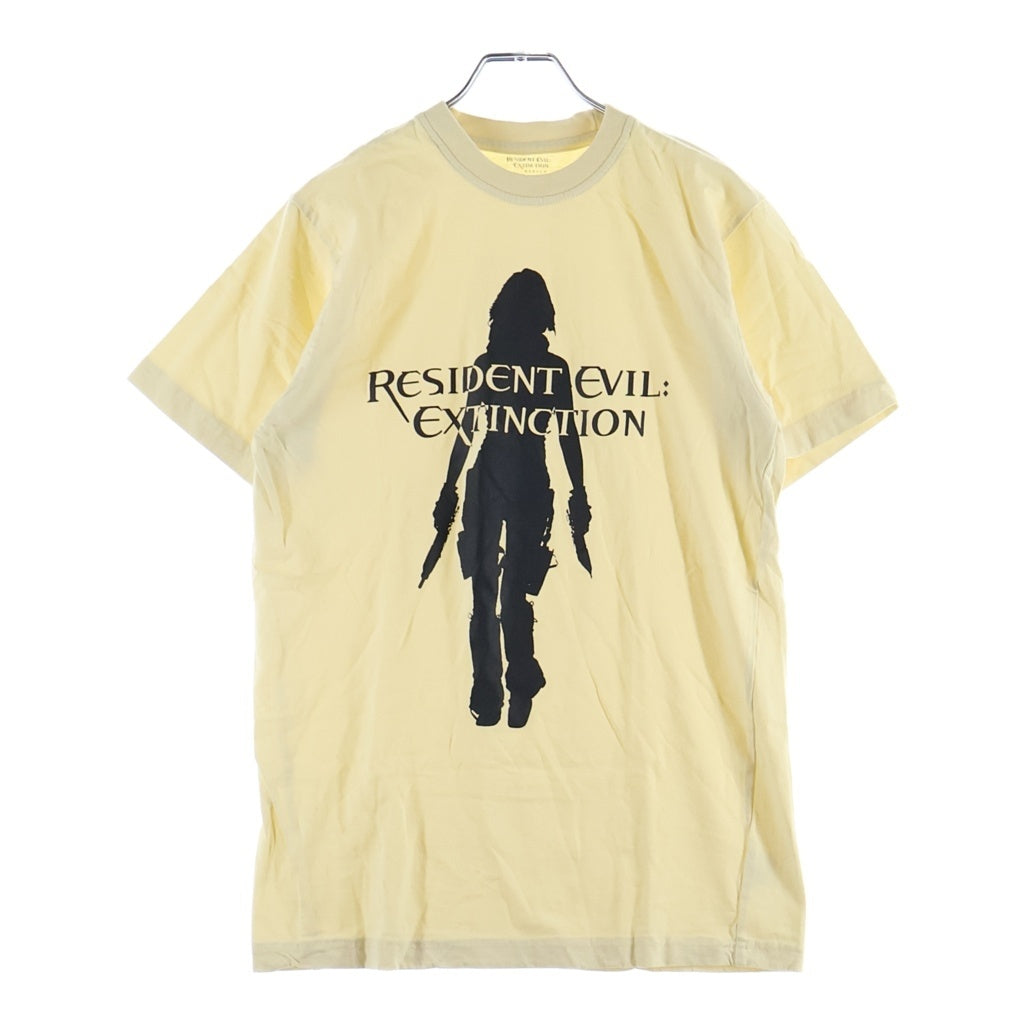 VINTAGE(ヴィンテージ) 00S BIOHAZARD 3 RESIDENT EVIL: EXTINCTION バイオハザード3 レジデントエヴィル エクスティンクション フロントプリントクルーネック半袖Tシャツ ベージュ -