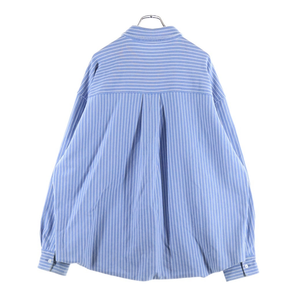 ALEXANDER WANG(アレキサンダーワン) フロントポケット ストラップ 長袖シャツ ジャケット ブルー/ホワイト 6CC3231010