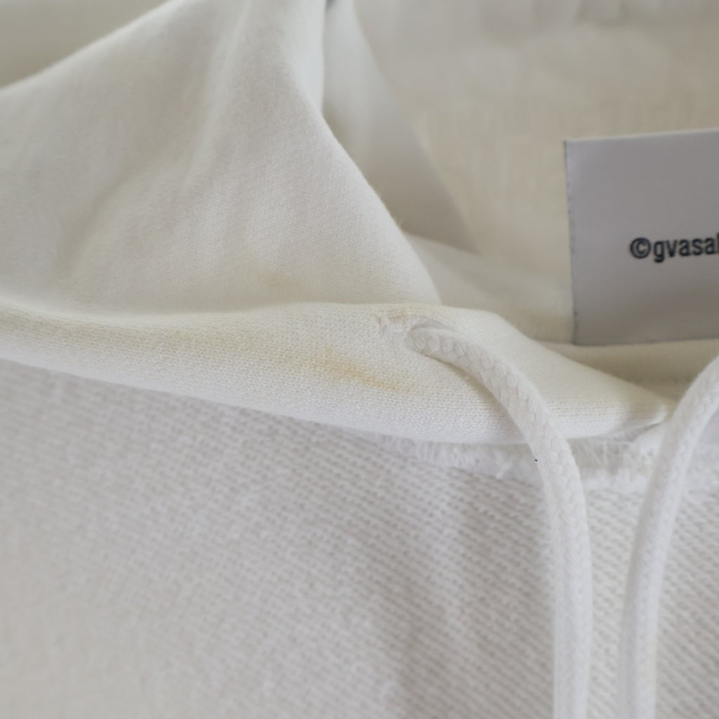 VETEMENTS(ヴェトモン) インサイド ロゴ デザイン プルオーバーパーカー スウェット ホワイト UE54HD140W