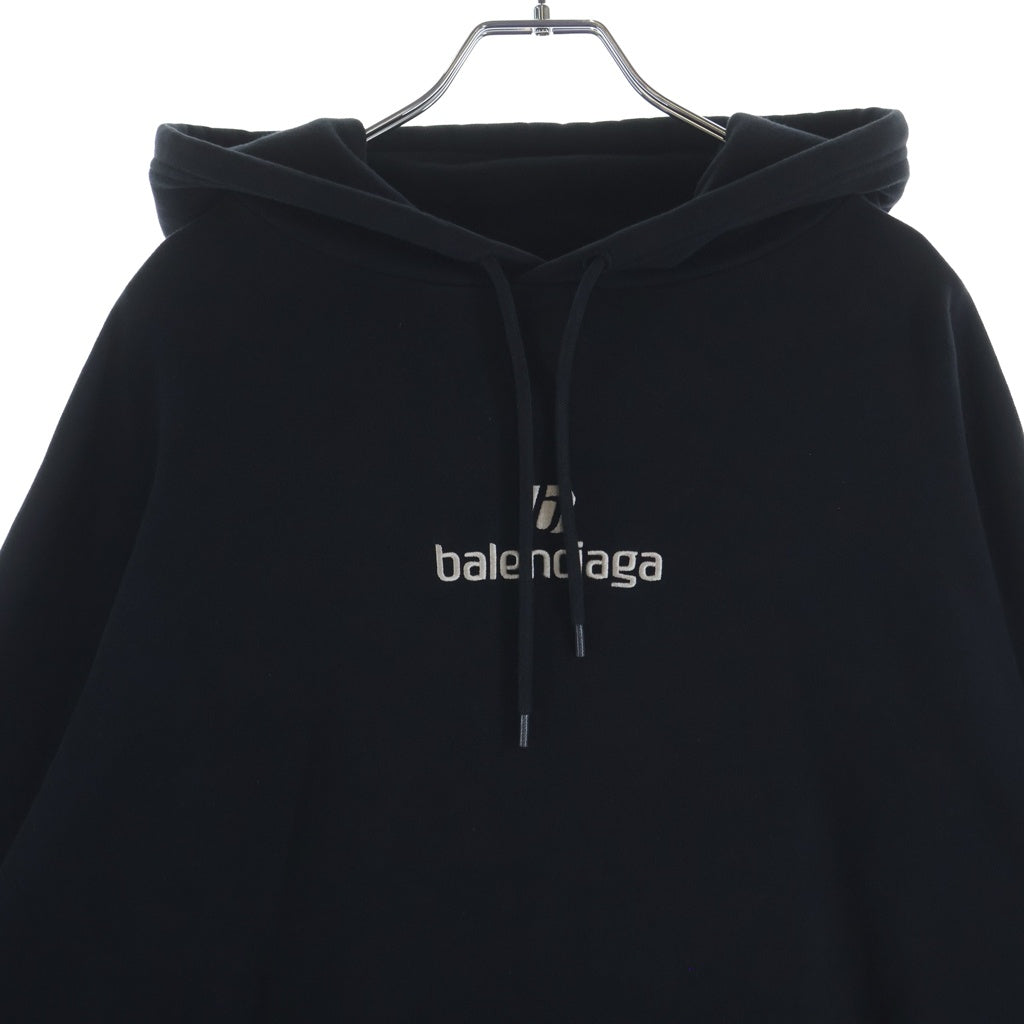BALENCIAGA(バレンシアガ) 20AW スポンサーロゴプルオーバーフーディーパーカー 570811 TJVE1 ブラック