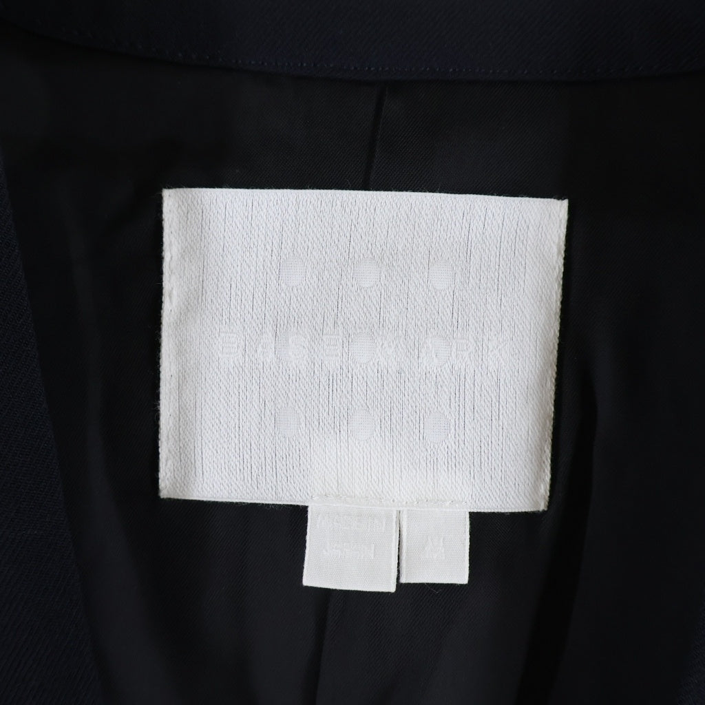 NO BRAND(ノーブランド) BASE MARK Fringe Comb Jacket Blouson ベースマーク フリンジ ジップアップ ジャケット ブルゾン ブラック/ブラウン 21BF03