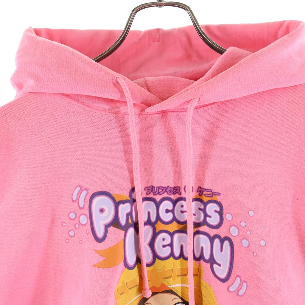 VETEMENTS(ヴェトモン) × SOUTH PARK PRINCESS KENNY CROPPED BOXY HOODIE ×サウスパーク プリンセスケニークロップドボクシーフーディー キャラプリントオーバーサイズスウェットパーカー ピンク