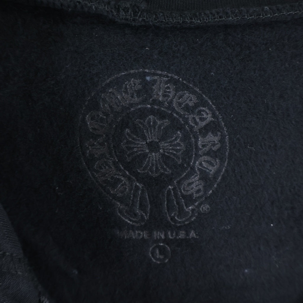 CHROME HEARTS(クロムハーツ) Vertical Logo Zip Up Hoodie ヴァーティカルロゴ 長袖ジップアップパーカー フーディ ブラック/カーキ -