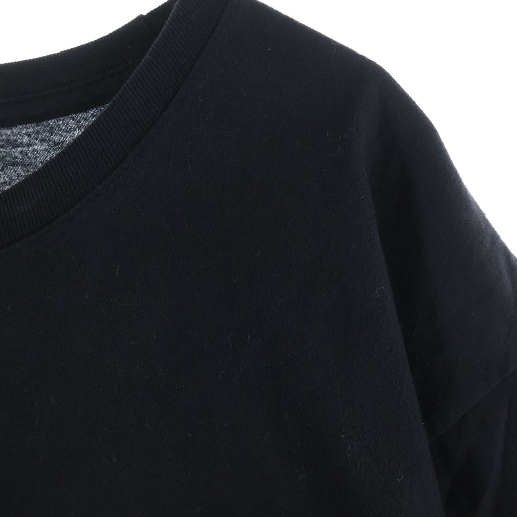 CHROME HEARTS(クロムハーツ) MADE IN HOLLYWOOD VERTICAL LOGO TEE メイドインハリウッド ヴァーティカルロゴ クルーネック ポケット 半袖Tシャツカットソー ブラック/イエロー