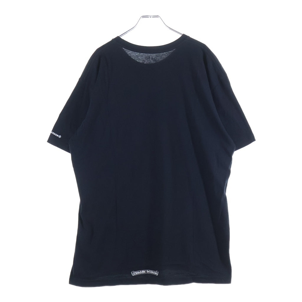 CHROME HEARTS(クロムハーツ) CH S/S NECK LOGO ネックロゴプリント 半袖Tシャツ ブラック