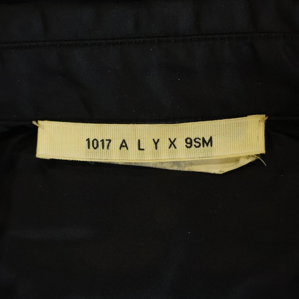 1017 ALYX 9SM(アリクス) ローラバックルデザイン 半袖 ナイロンシャツ ブラック