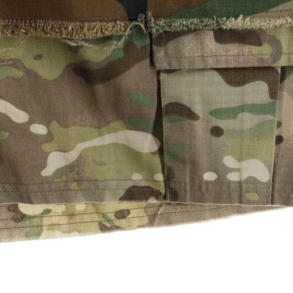 PROJECT G/R(プロジェクトジーアール) Layered Skirt Camo Cargo Shorts レイヤード スカート 迷彩 カモ カーゴショーツ カーキ