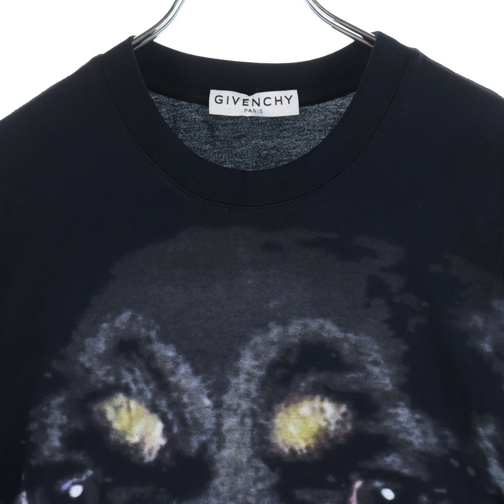 GIVENCHY(ジバンシィ) 18SS Rottweiler T-Shirt ロットワイラー ドッグプリント半袖Tシャツ BM705L3Y1P ブラック