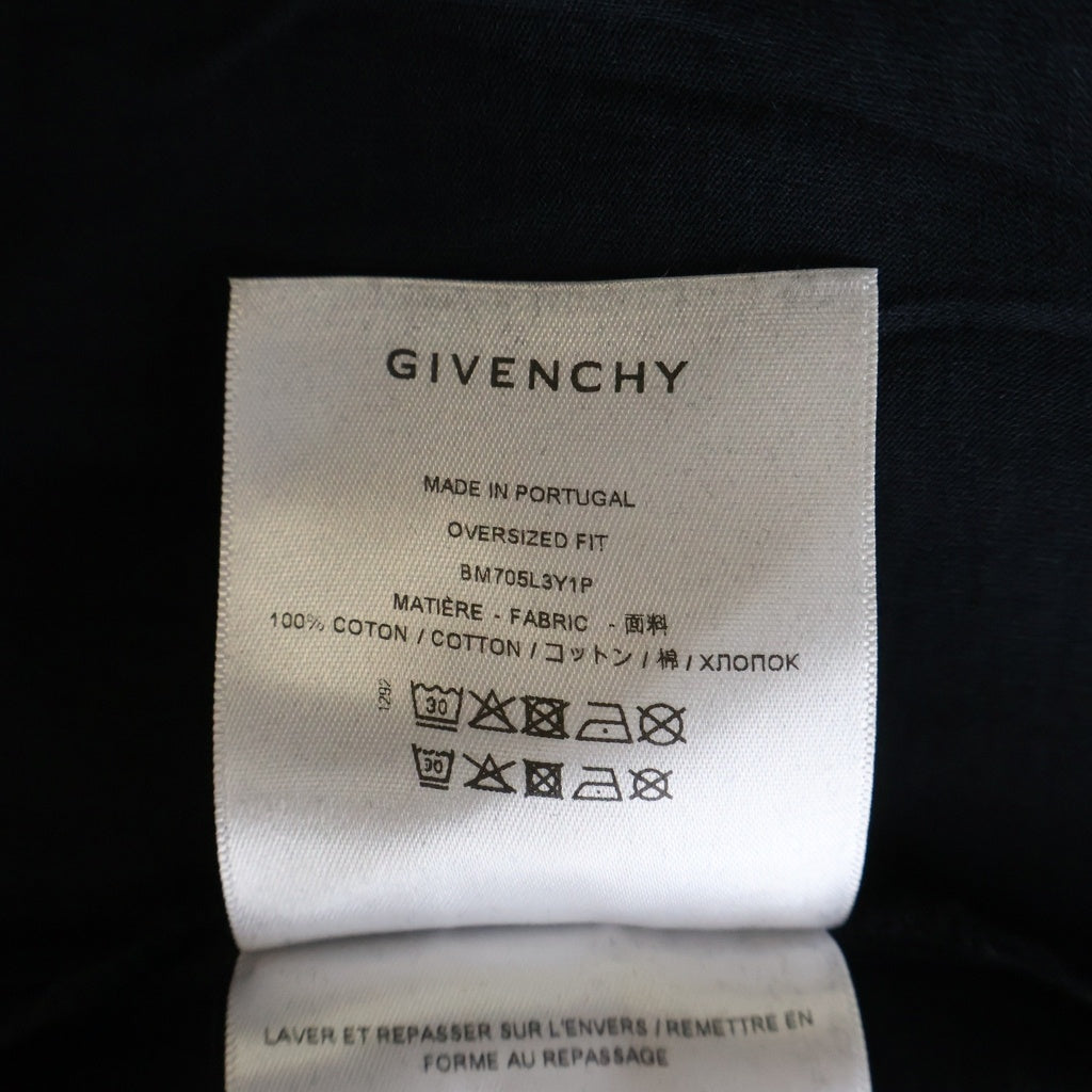 GIVENCHY(ジバンシィ) 18SS Rottweiler T-Shirt ロットワイラー ドッグプリント半袖Tシャツ BM705L3Y1P ブラック
