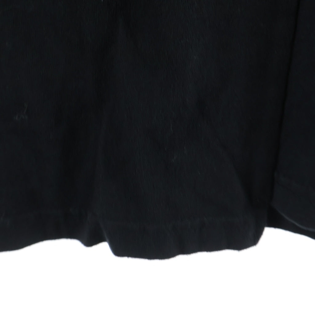 PROJECT G/R(プロジェクトジーアール) TIGHT FIT SPLIT T-SHIRT タイト フィット スプリット 半袖Tシャツ カットソー ブラック