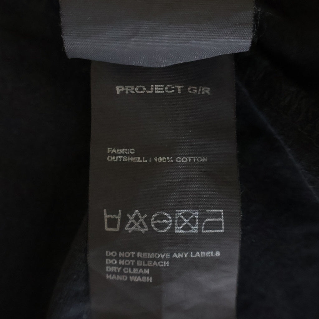 PROJECT G/R(プロジェクトジーアール) TIGHT FIT SPLIT T-SHIRT タイト フィット スプリット 半袖Tシャツ カットソー ブラック