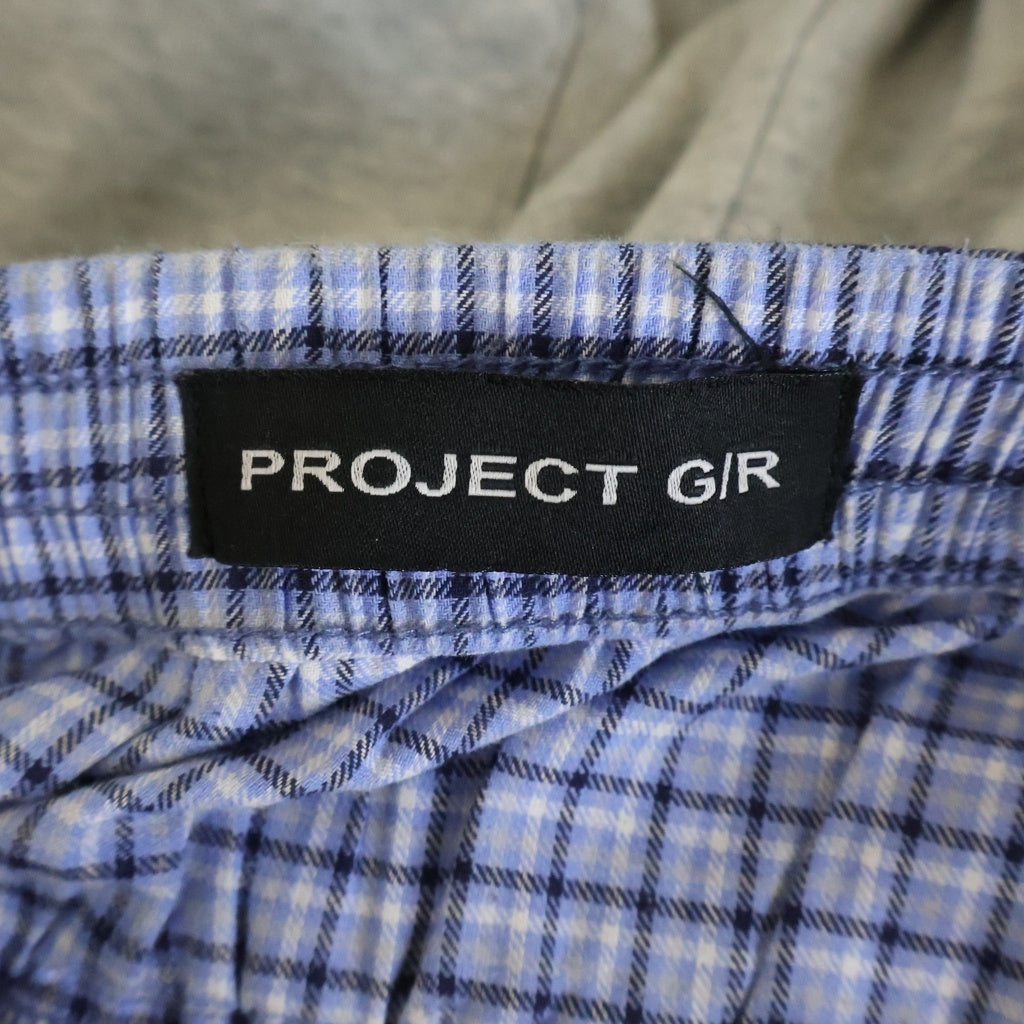 PROJECT G/R(プロジェクトジーアール) LAYERED SWEAT PANTS レイヤードデザイン スウェットパンツ グレー