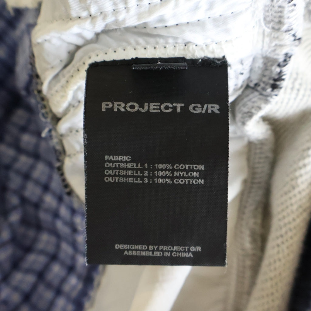 PROJECT G/R(プロジェクトジーアール) LAYERED SWEAT PANTS レイヤードデザイン スウェットパンツ グレー